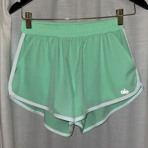 Women's Green Athletic Shorts